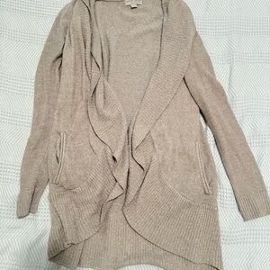 Barefoot Dreams Cozy Tan Cardigan